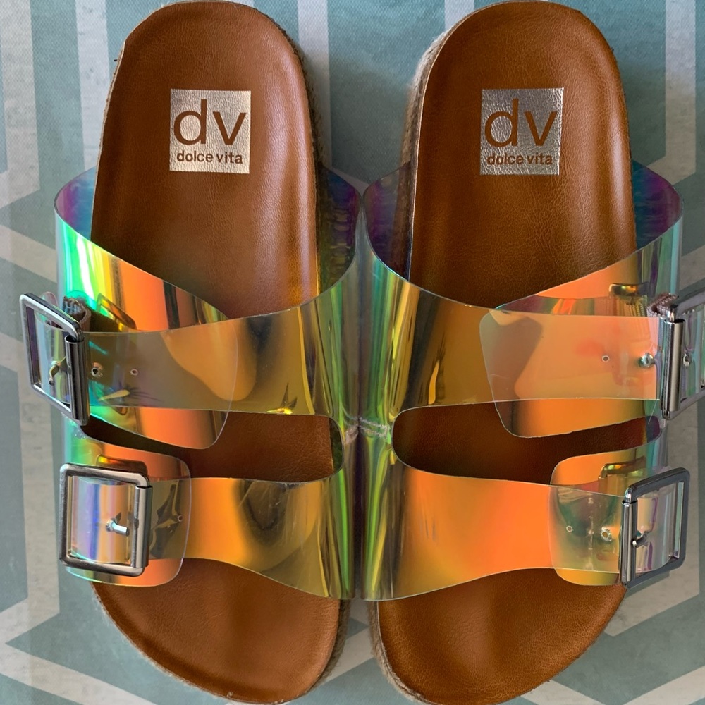 Dolce Vita sheer sandals size small / 5
